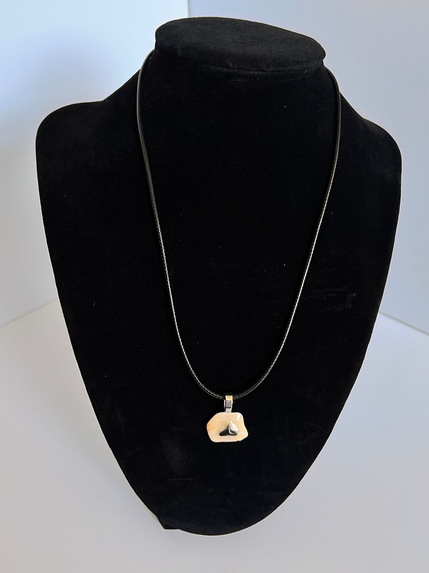 Pendant - Shark Teeth on Shell-2