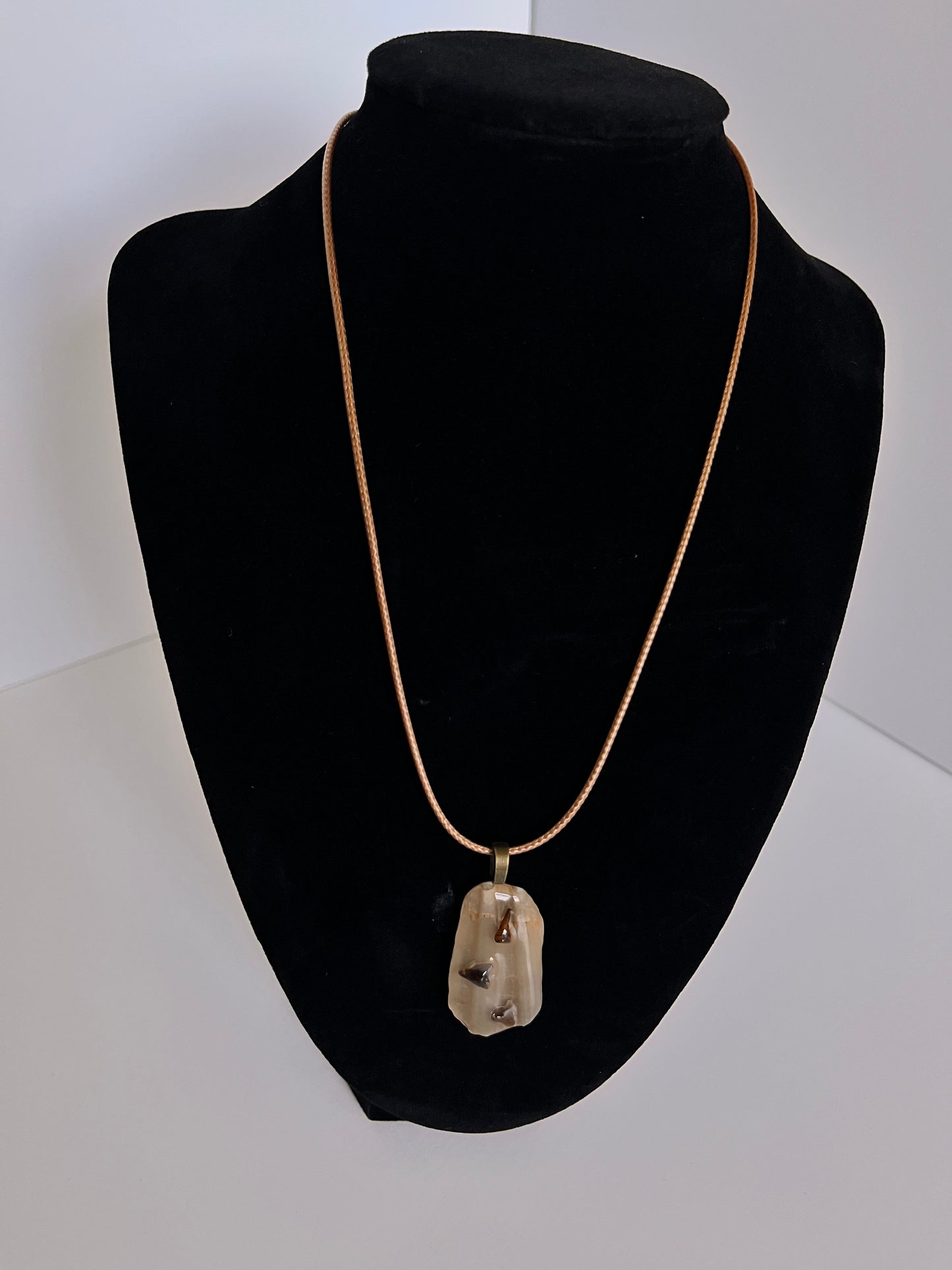 Pendant - Shark Teeth on Shell-5